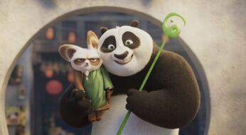 Po und Meister Shifu in "Kung Fu Panda 4"