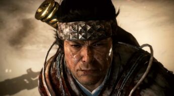 Ein Charakter aus Rise of the Ronin starrt in die Kamera