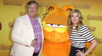 Hape Kerkeling und Anke Engelke bei der deutschen Premiere des Kinofilms "Garfield - Eine extra Portion Abenteuer".
