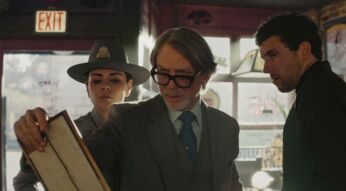 Mila Kunis, Daniel Craig und Josh O’Connor in "Knives Out 3"