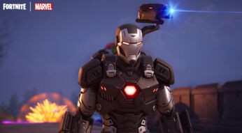 Auf dem Bild im Artikel zu den besten kostenlosen Nintendo-Switch-Spielen ist Iron Man zu sehen. Die animierte Figur steht zentral im Bild. Sie trägt einen silber-schwarzen Ganzkörperanzug aus Stahl. Auf der Brust leuchtet ein rotes Sechseck. Auch die Augen des Anzugs leuchten rot. Am Rücken scheint am Anzug eine Art Kamera oder Waffe befestigt zu sein, die blau leuchtet. Im Hintergrund sieht man eine feurige Explosion.