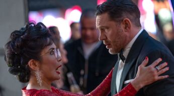 Peggy Lu und Tom Hardy im Film "Venom 3"