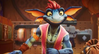 Ein Händler in The Bazaar.