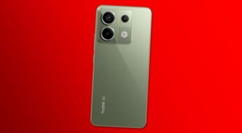 Die Rückseite des Redmi Note 13 Pro in der Farbe Olive
