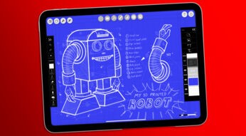 Die App "Morpholio Trace" ist auf dem iPad 11 ist zu sehen.