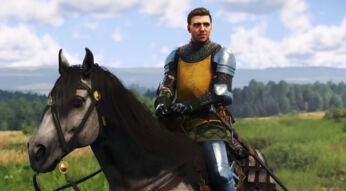 Der Protagonist auf einem Pferd aus Kingdom Come Deliverance 2