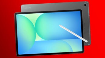 Das Galaxy Tab S10 FE+ in der Farbe Grau.