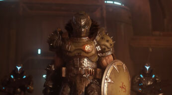 Ein Slayer aus „DOOM: The Dark Ages“.