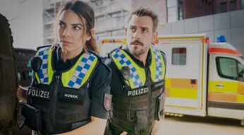 Isa (Lilli Hollunder) und Kris (Marc Barthel) in der ZDF-Seire "Notruf Hafenkante"