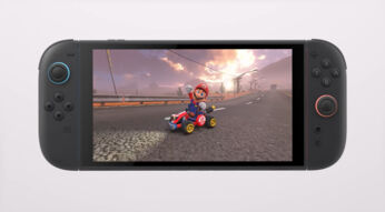 Eine Nintendo Switch 2 mit Mario Kart World