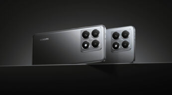 Die Rückseite des Xiaomi 14T vor schwarzem Hintergrund.