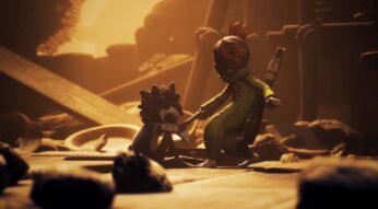Die Protagonist:innen Low und Alone aus „Little Nightmares 3“.