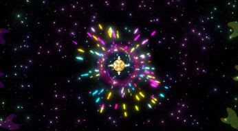 Eine erfolgreiche Evolution zu einem Heiligen Laser in „Ball X Pit“.