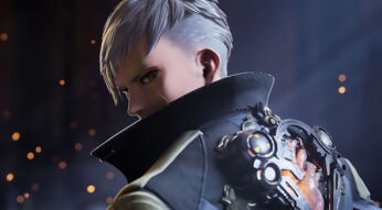 Der Protagonist aus „Code Vein 2“ schaut über seine Schulter in die Kamera.