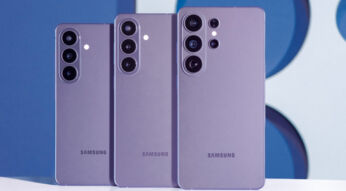 Die Handys Galaxy S26, S26+ und S26 Ultra sind nebeneinander aufgereiht.