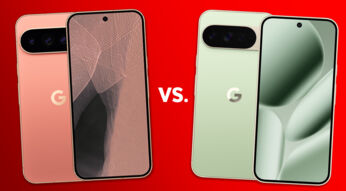 Links ist das Pixel 11 Pro XL, rechts das Pixel 10 Pro XL zu sehen.