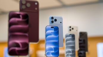 Das iPhone 18 Pro ist in verschiedenen Farben im Apple Store ausgestellt.