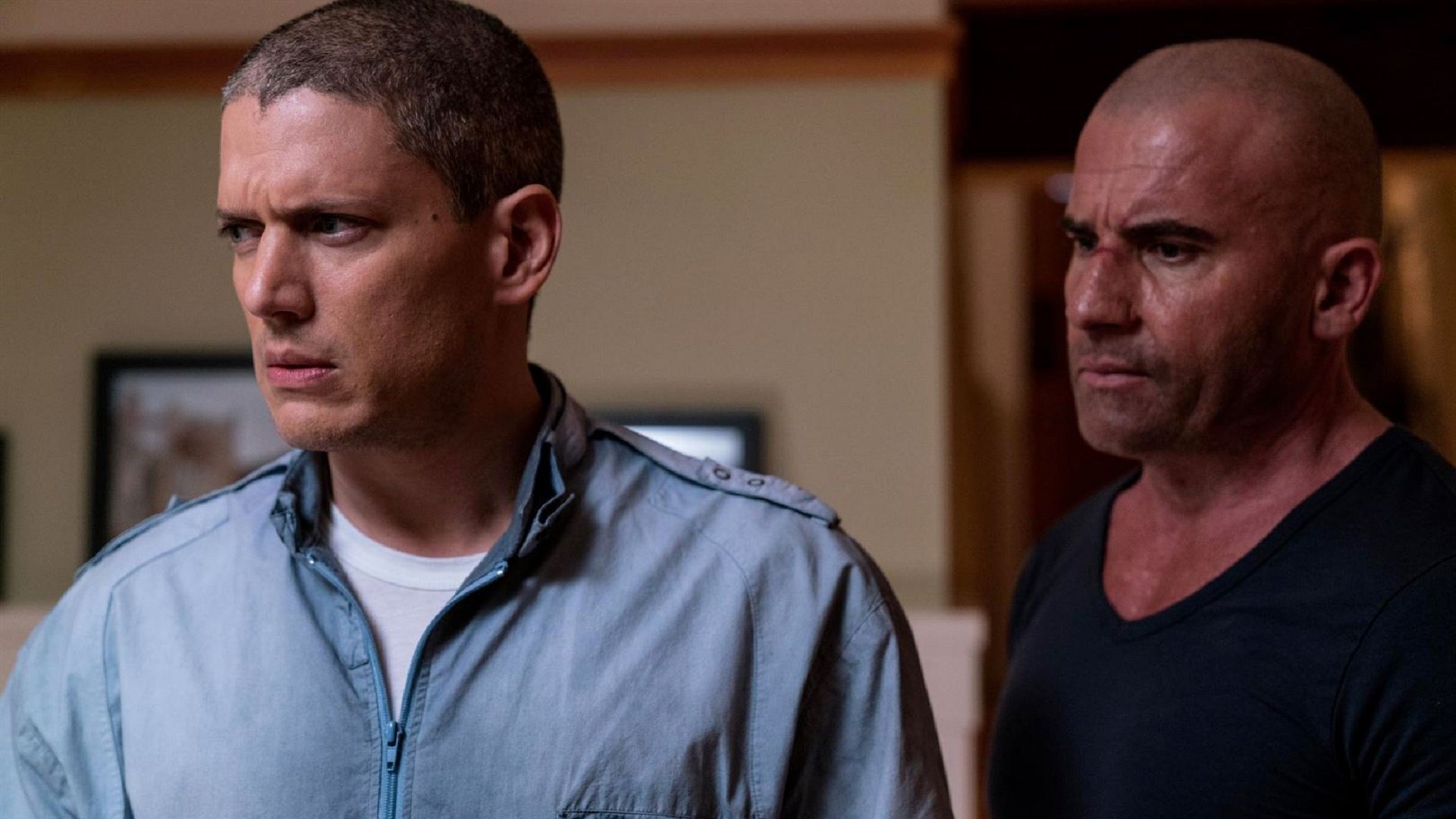Das Bild zeigt Wentworth Miller und Dominic Purcell in der 5. Staffel von Prison Break.