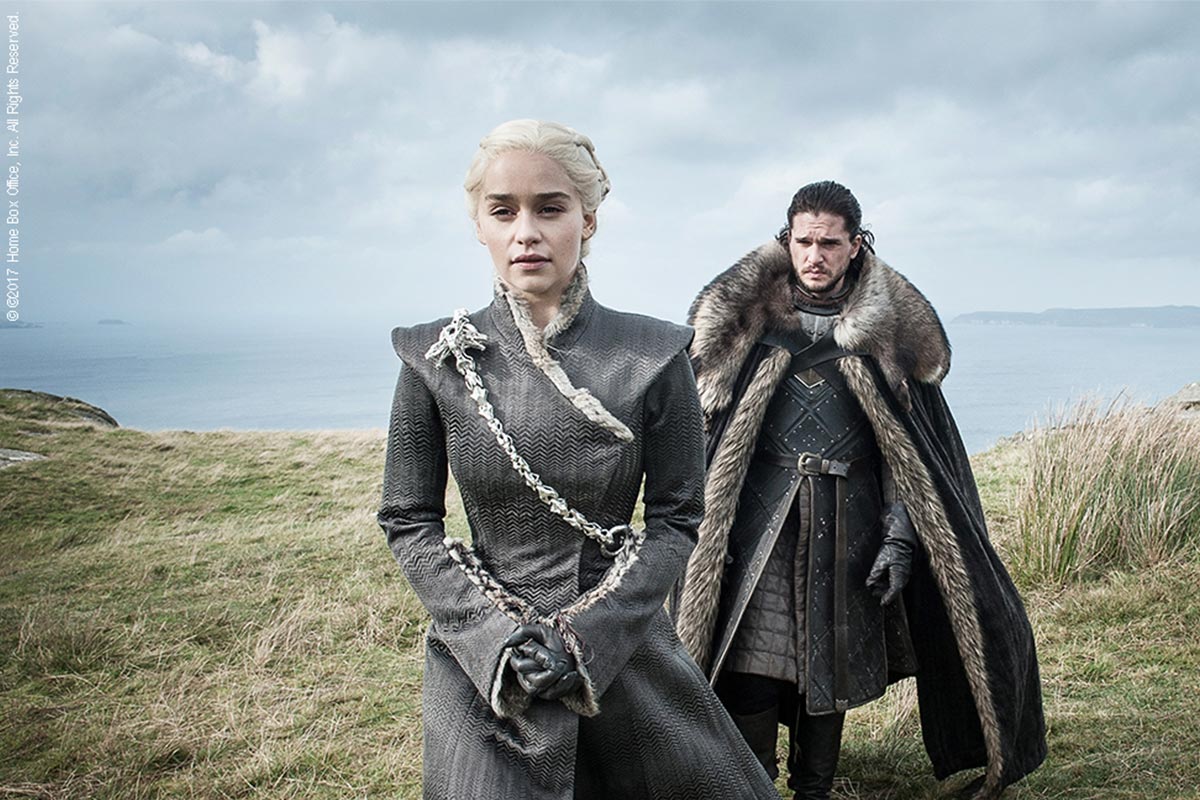 Daenerys Targaryen und John Snow in Game of Thrones.