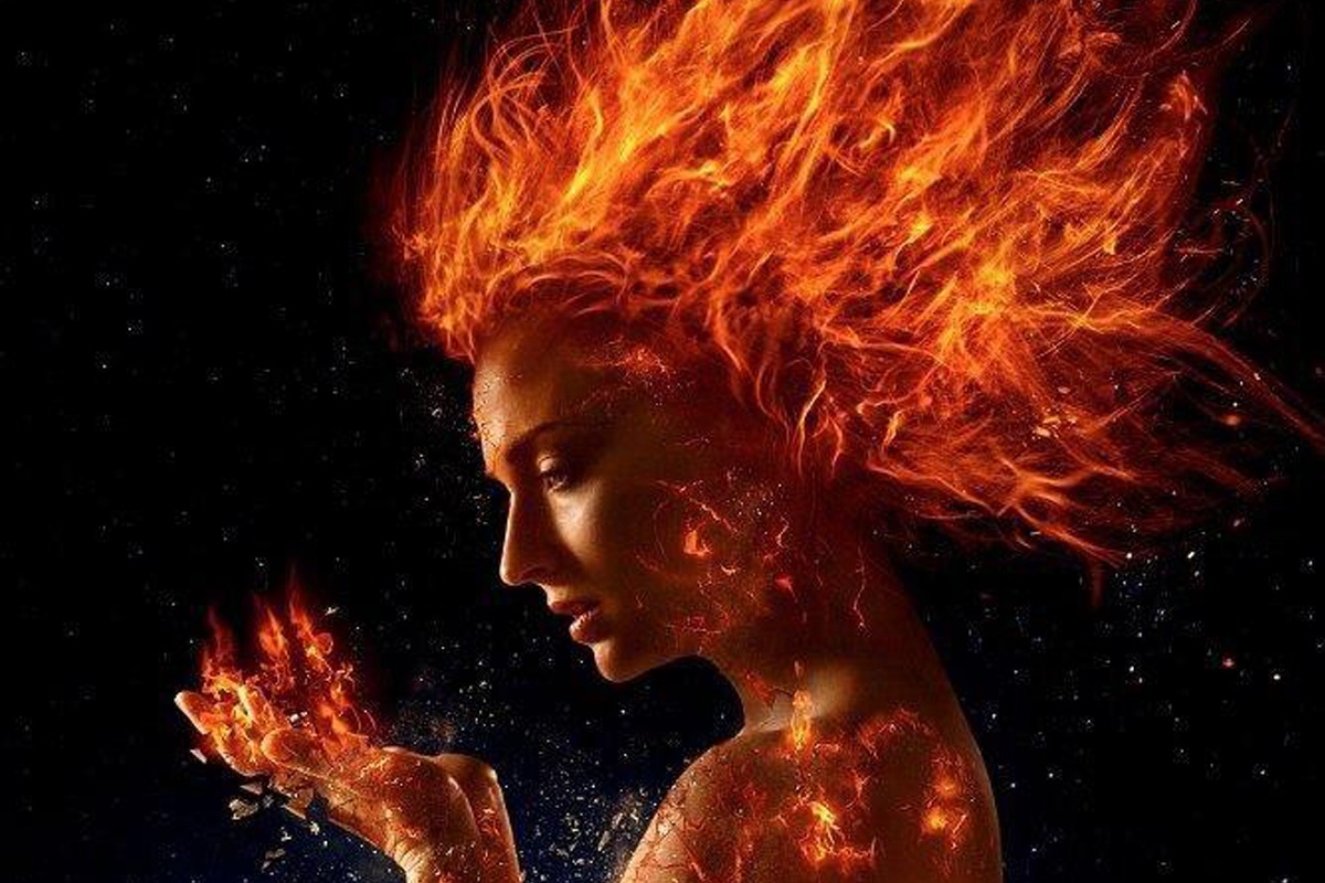 Sophie Turner auf dem Poster von Dark Phoenix