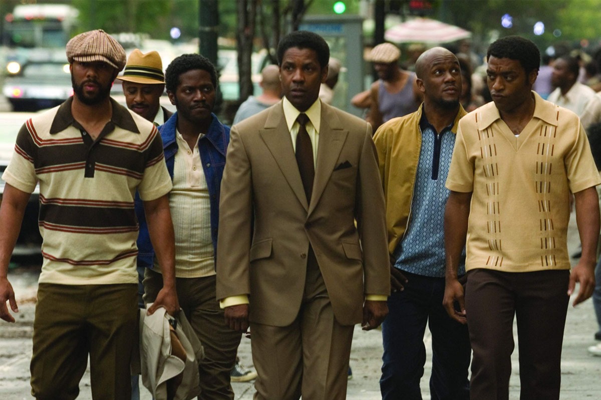 Chiwetel Ejiofor, Common, Denzel Washington und Idris Elba in American Gangster