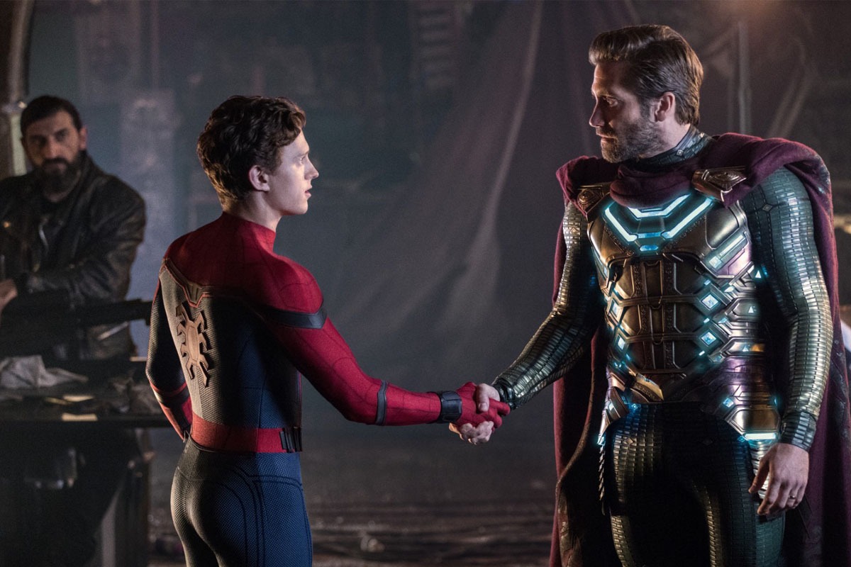 Jake Gyllenhaal und Tom Holland in Spider-Man: Far from home