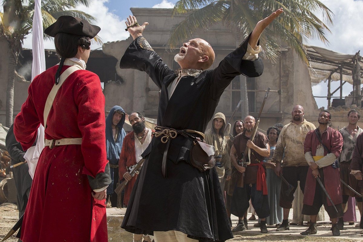 John Malkovich in der Piratenserie Crossbones | © NBC