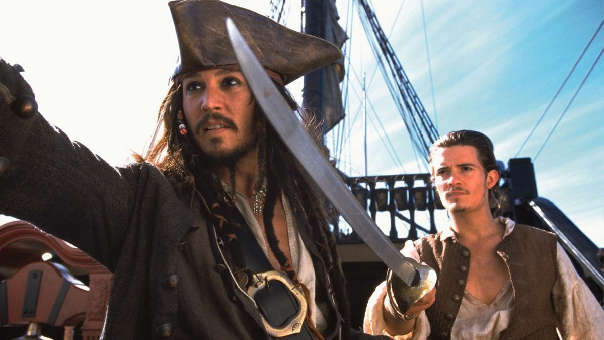 Johnny Depp und Orlando Bloom in Fluch der Karibik 