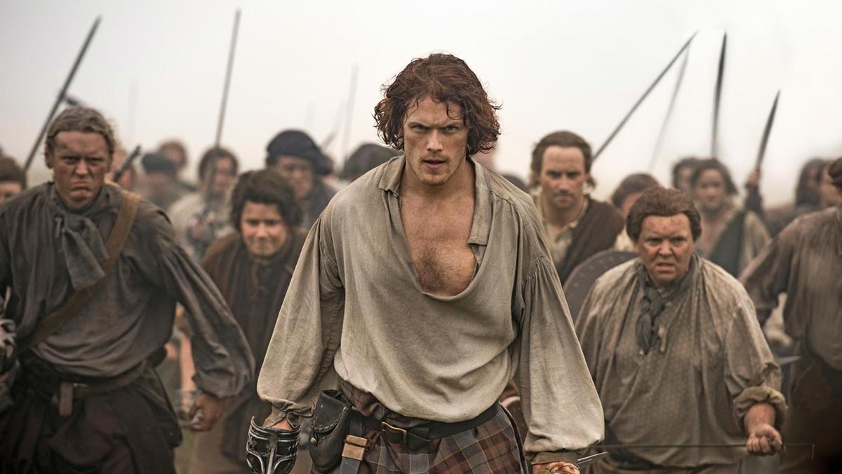 Sam Heughan als Jamie Fraser in Outlander