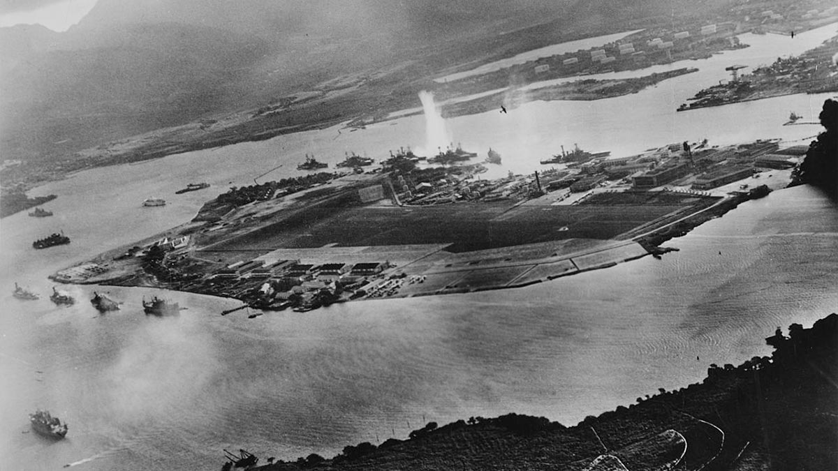Ein Bild vom Angriff auf Pearl Harbour