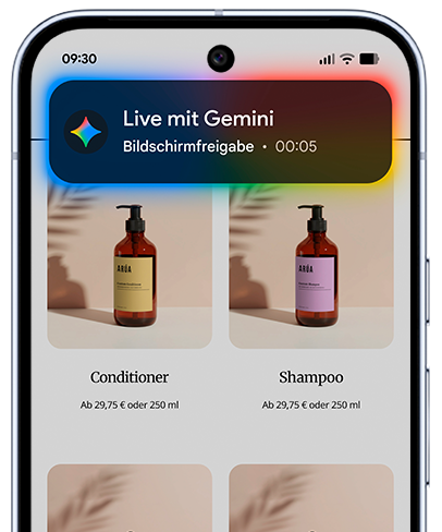 KI-Funktion Gemini Live auf einem Pixel-Telefon vorgestellt