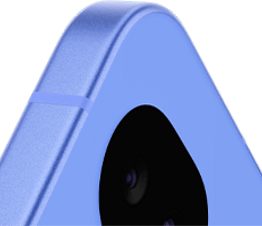 Nahaufnahme der R�ckseite des Pixel 10a in Lavender.