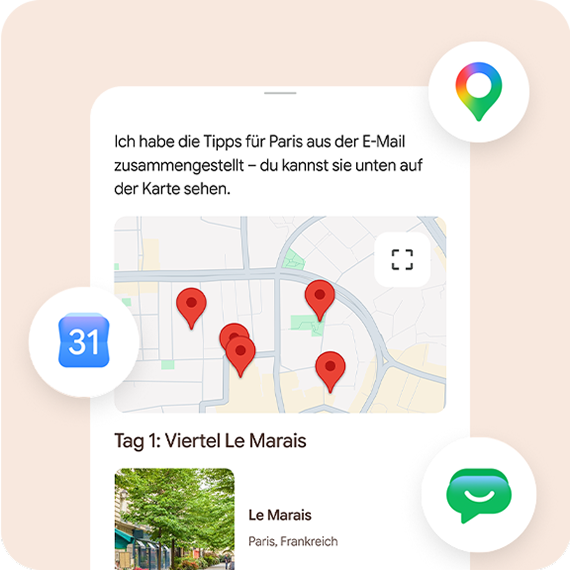 Bild von Google Maps mit dem Standort Frankreich.