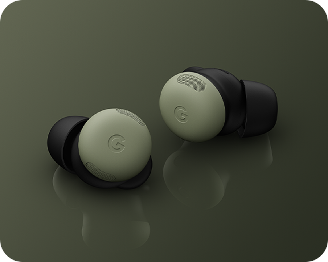 Bild der Pixel Buds Pro 2 in Olive.