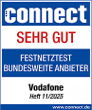 connect-Testurteil sehr gut im Festnetztest der bundesweiten Anbieter
