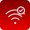 Wi-Fi-Icon mit Checkmark