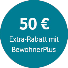 50 &euro; Extra-Rabatt mit BewohnerPlus