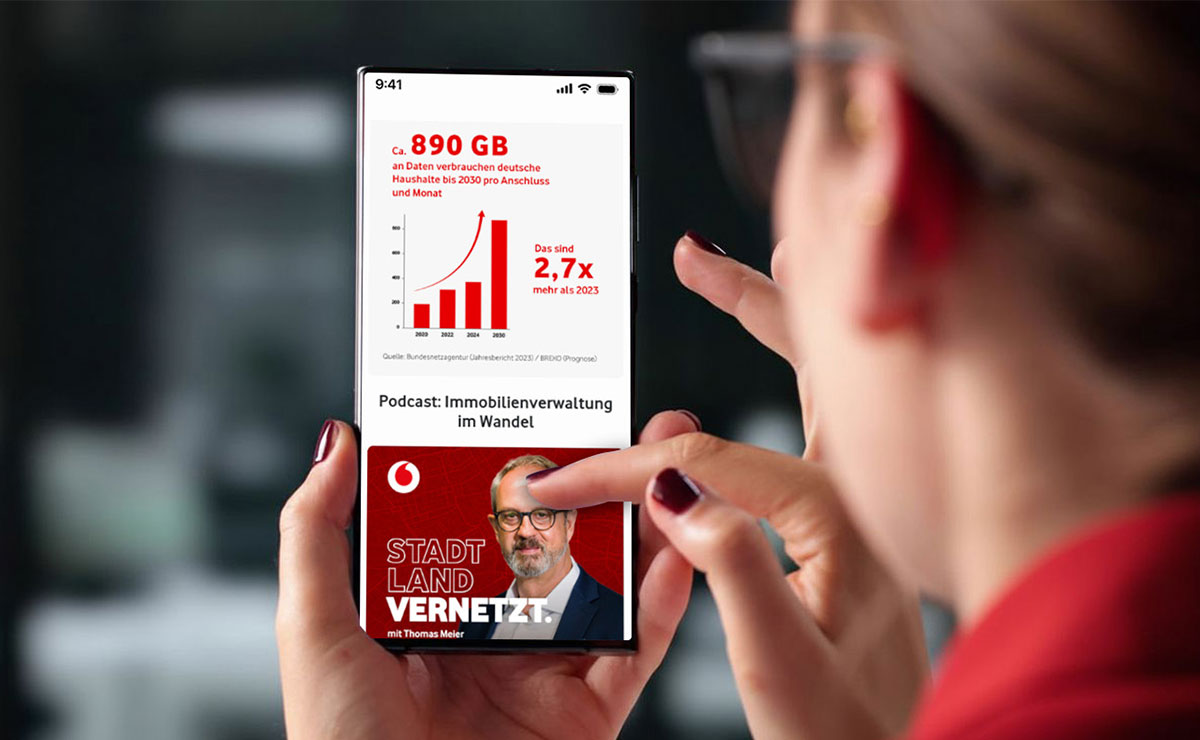 Zum Vodafone-Newsletter f&uuml;r die Immobilienwirtschaft