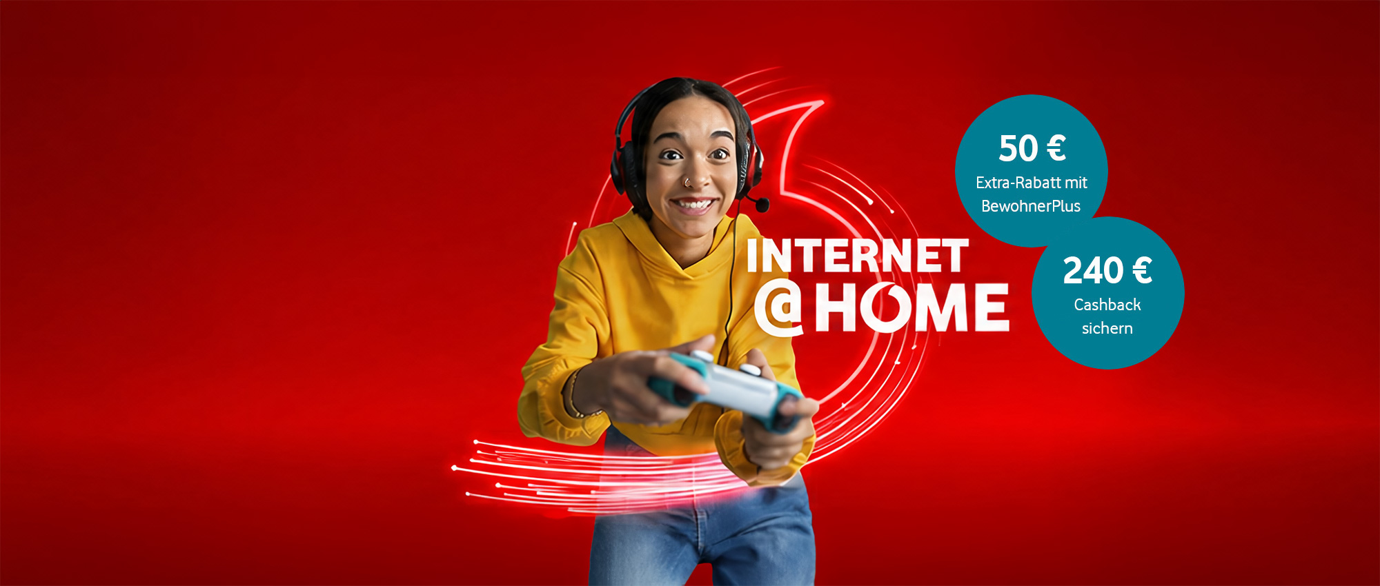 Bis zu 1000 Mbit/s im Download f&uuml;r nur 19,99 Euro und 50 Euro Extra-Rabatt mit BewohnerPlus