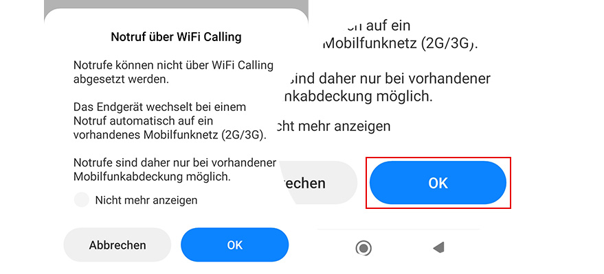 WiFi Calling aktivieren