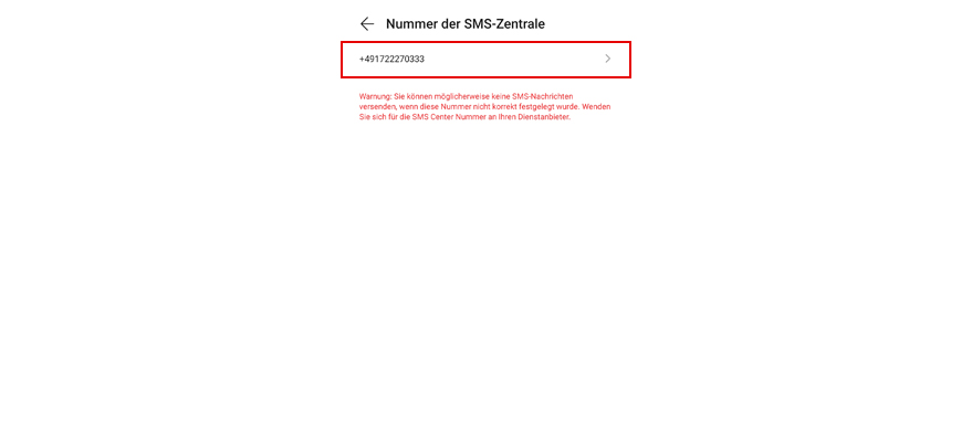 SMS-Zentrale 