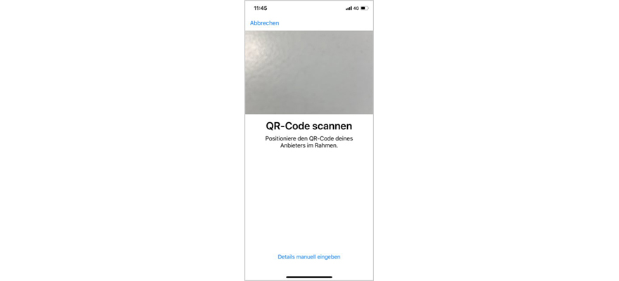 iPhone QR Code scannen 