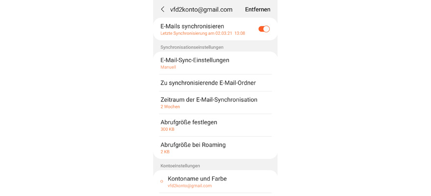 E-Mail Sync 