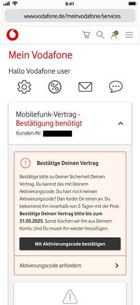 Anleitungsfoto: Vertrag hinzufügen
