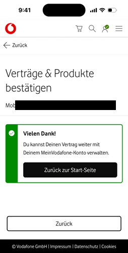 Anleitungsfoto: Aktivierungscode Eingabe bestätigt