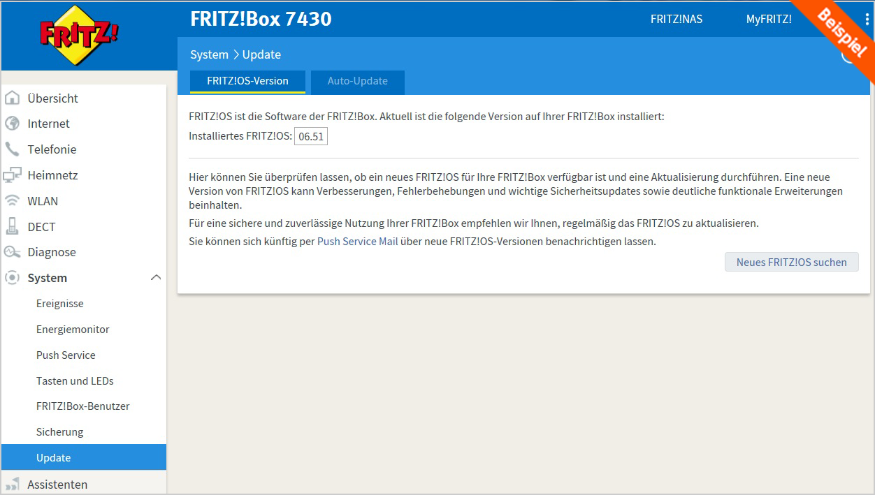 Hilfe FRITZ!Box 7430 Andere Router