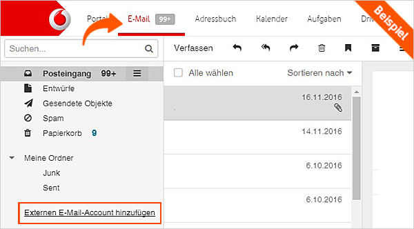 Guten Tag Sie Sind Verbunden Mit Der Vodafone Mailbox Von Hilfe | Vodafone E-Mail einrichten - NEU: Vodafone E-Mail