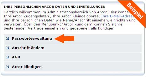 Arcor email einrichten