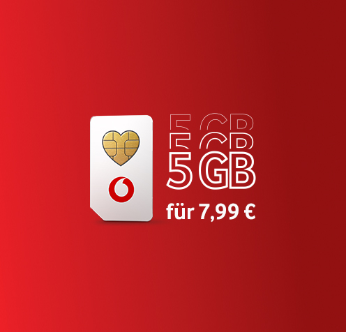 SIM Karte mit 5 Gigabyte Datenvolumen für 7,99 Euro