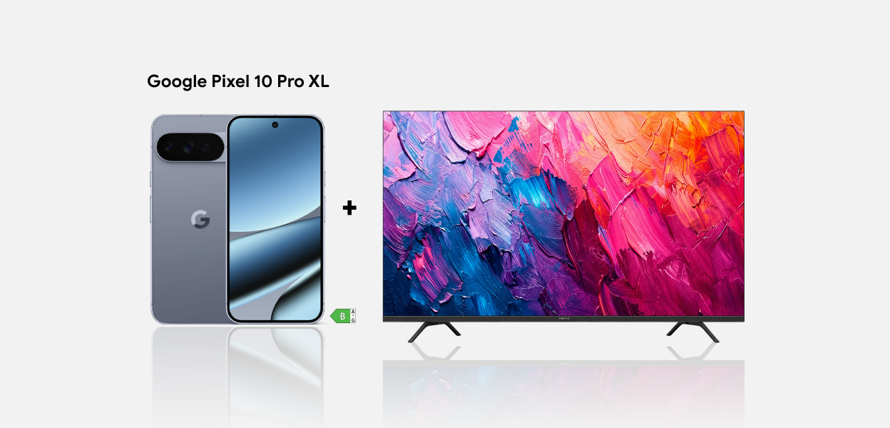 Zu Deinem Google Pixel 10 Pro XL: Metz 55 Zoll-TV geschenkt. Energieeffizienzklasse B.